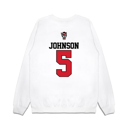 NC State - NCAA Baseball : Sherman Johnson - USA Raglan Premium Crewneck Sweatshirt-1