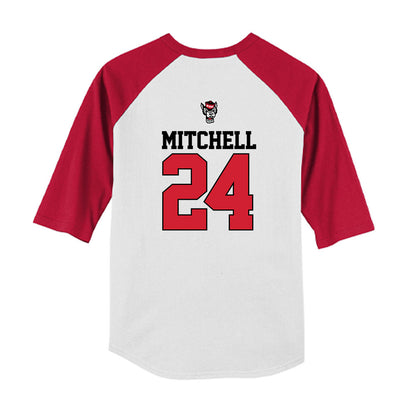 NC State - NCAA Baseball : Devin Mitchell - USA Raglan Youth Raglan T-Shirt-1