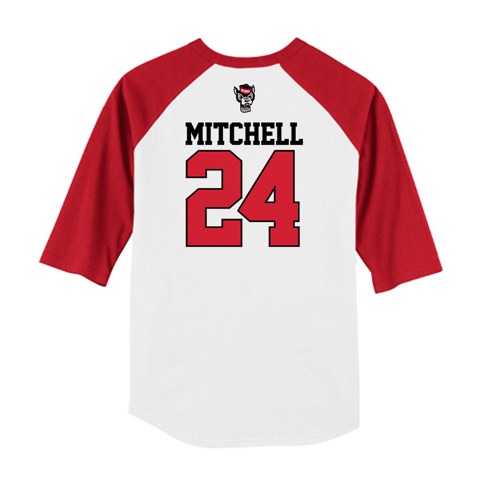 NC State - NCAA Baseball : Devin Mitchell - USA Raglan Raglan Shirt-1