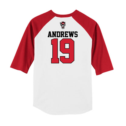 NC State - NCAA Baseball : Heath Andrews - USA Raglan Raglan Shirt-1