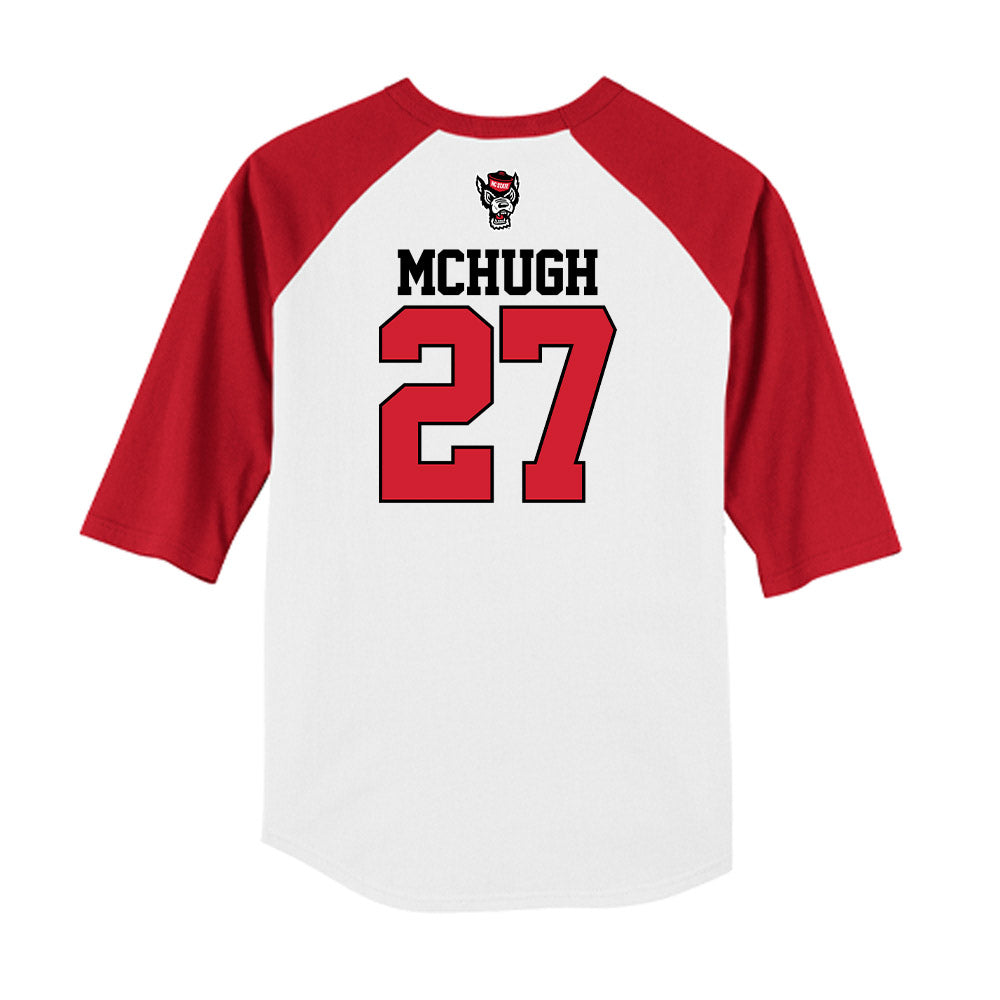 NC State - NCAA Baseball : Chris Mchugh - USA Raglan Raglan Shirt-1
