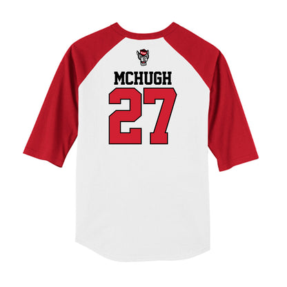 NC State - NCAA Baseball : Chris Mchugh - USA Raglan Raglan Shirt-1