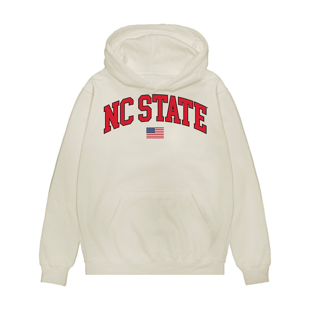 NC State - NCAA Baseball : Tristan Potts - USA Raglan Premium Hooded Sweatshirt-0