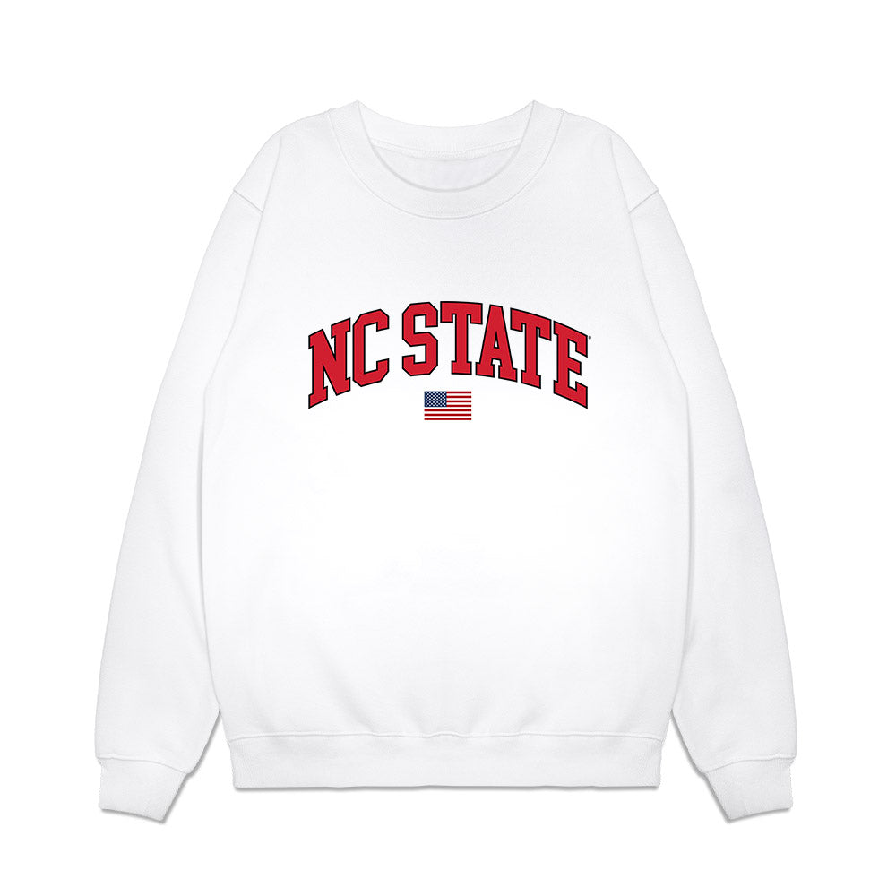 NC State - NCAA Baseball : Luke Hemric - USA Raglan Premium Crewneck Sweatshirt-0