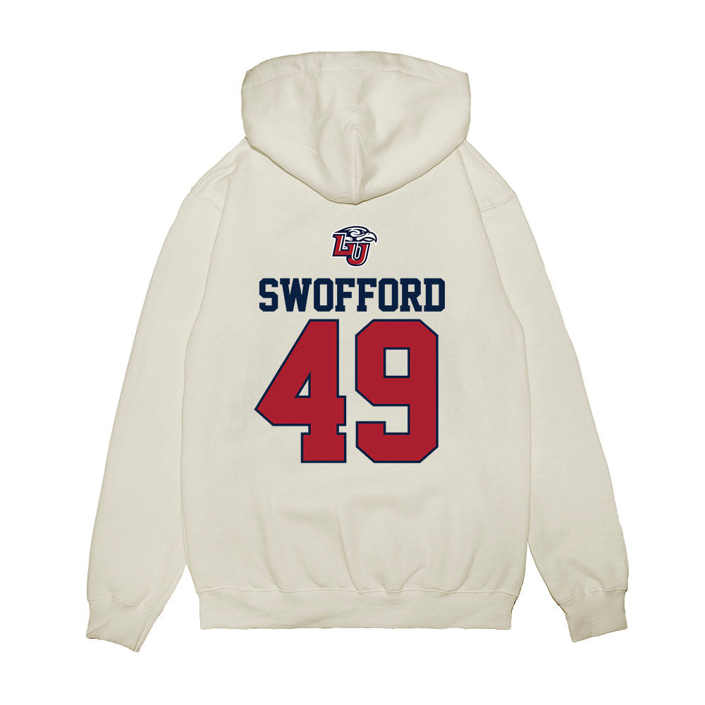 Liberty - NCAA Baseball : Easton Swofford - USA Raglan Premium Hooded Sweatshirt-1
