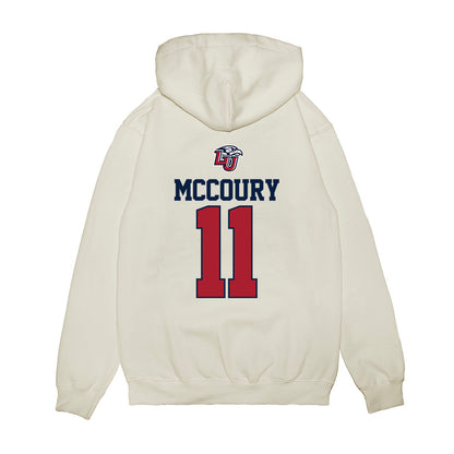 Liberty - NCAA Baseball : Xavier McCoury - USA Raglan Premium Hooded Sweatshirt-1