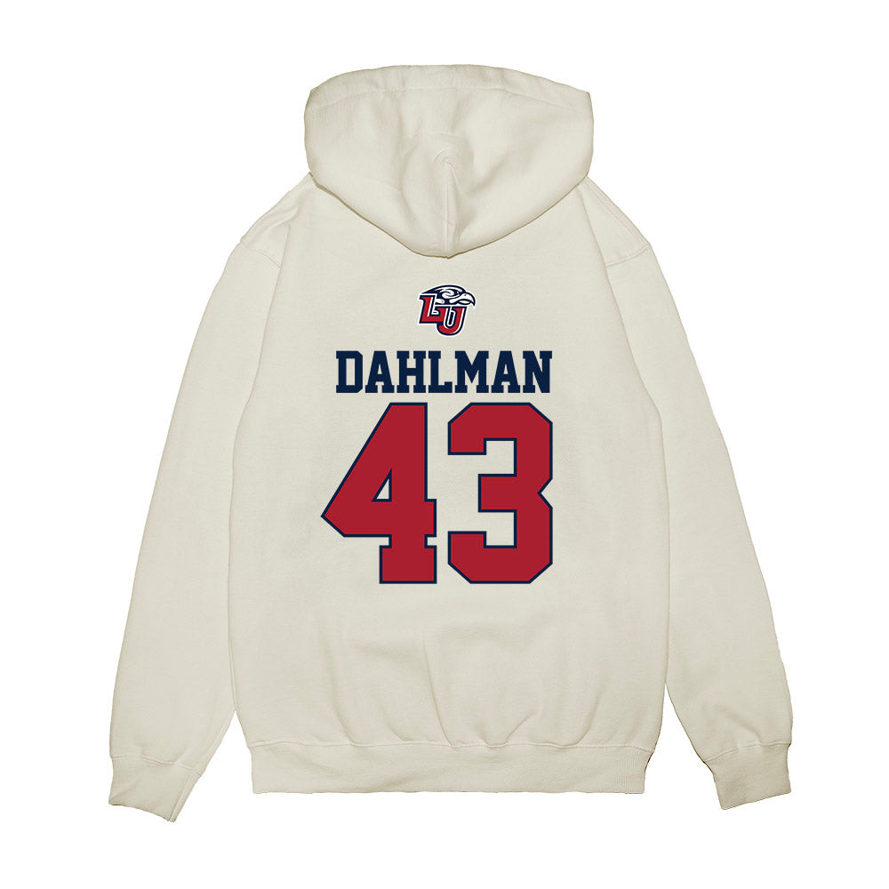 Liberty - NCAA Baseball : Brandon Dahlman - USA Raglan Premium Hooded Sweatshirt-1