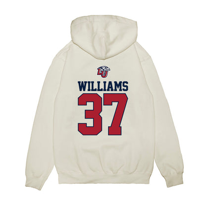 Liberty - NCAA Baseball : Spencer Williams - USA Raglan Premium Hooded Sweatshirt-1