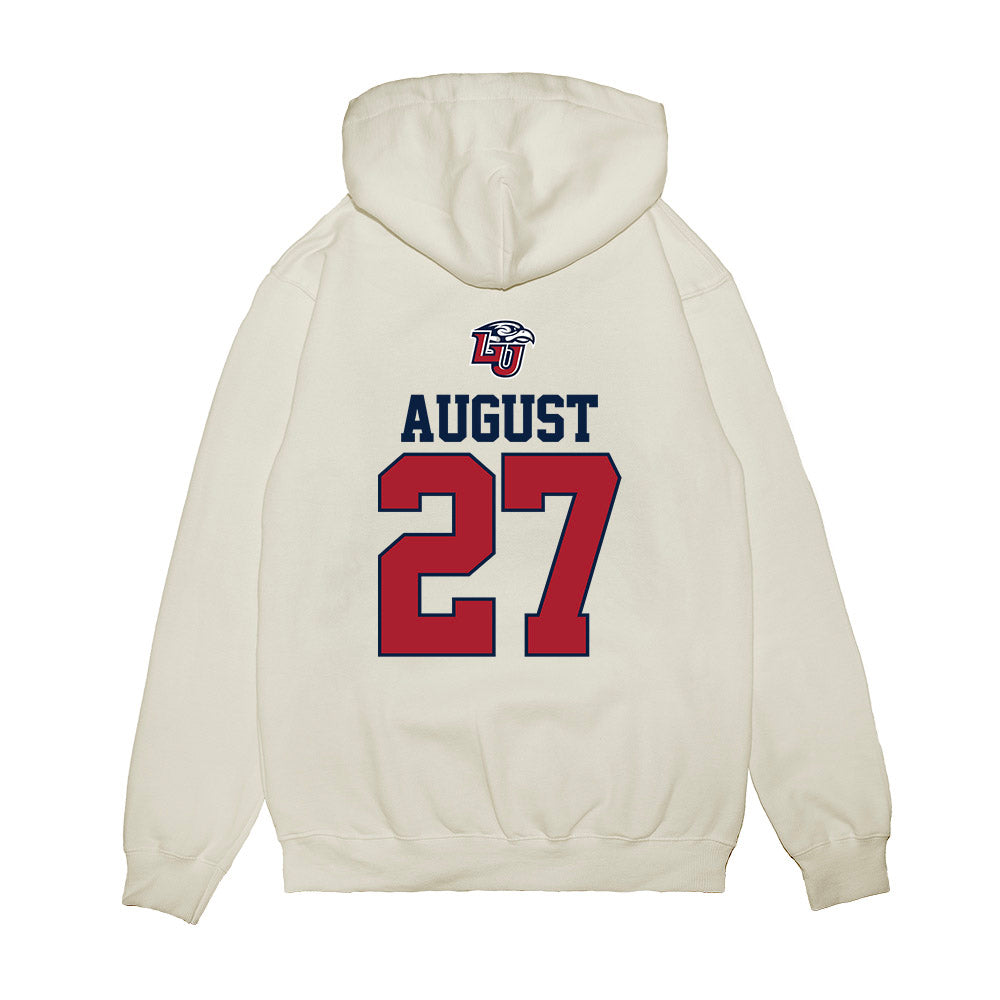 Liberty - NCAA Baseball : Tyler August - USA Raglan Premium Hooded Sweatshirt-1