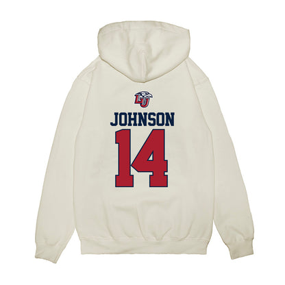 Liberty - NCAA Baseball : Peter Johnson - USA Raglan Premium Hooded Sweatshirt-1