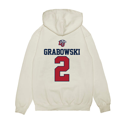 Liberty - NCAA Baseball : Dylan Grabowski - USA Raglan Premium Hooded Sweatshirt-1
