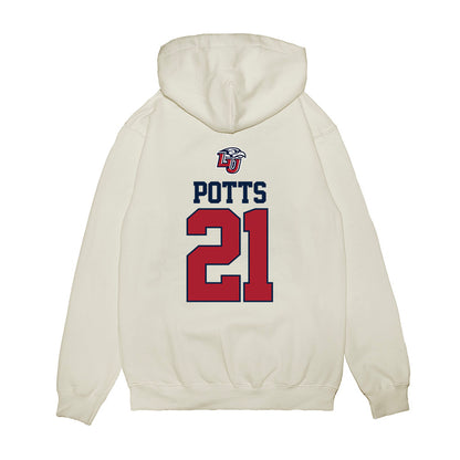 Liberty - NCAA Baseball : Jake Potts - USA Raglan Premium Hooded Sweatshirt-1
