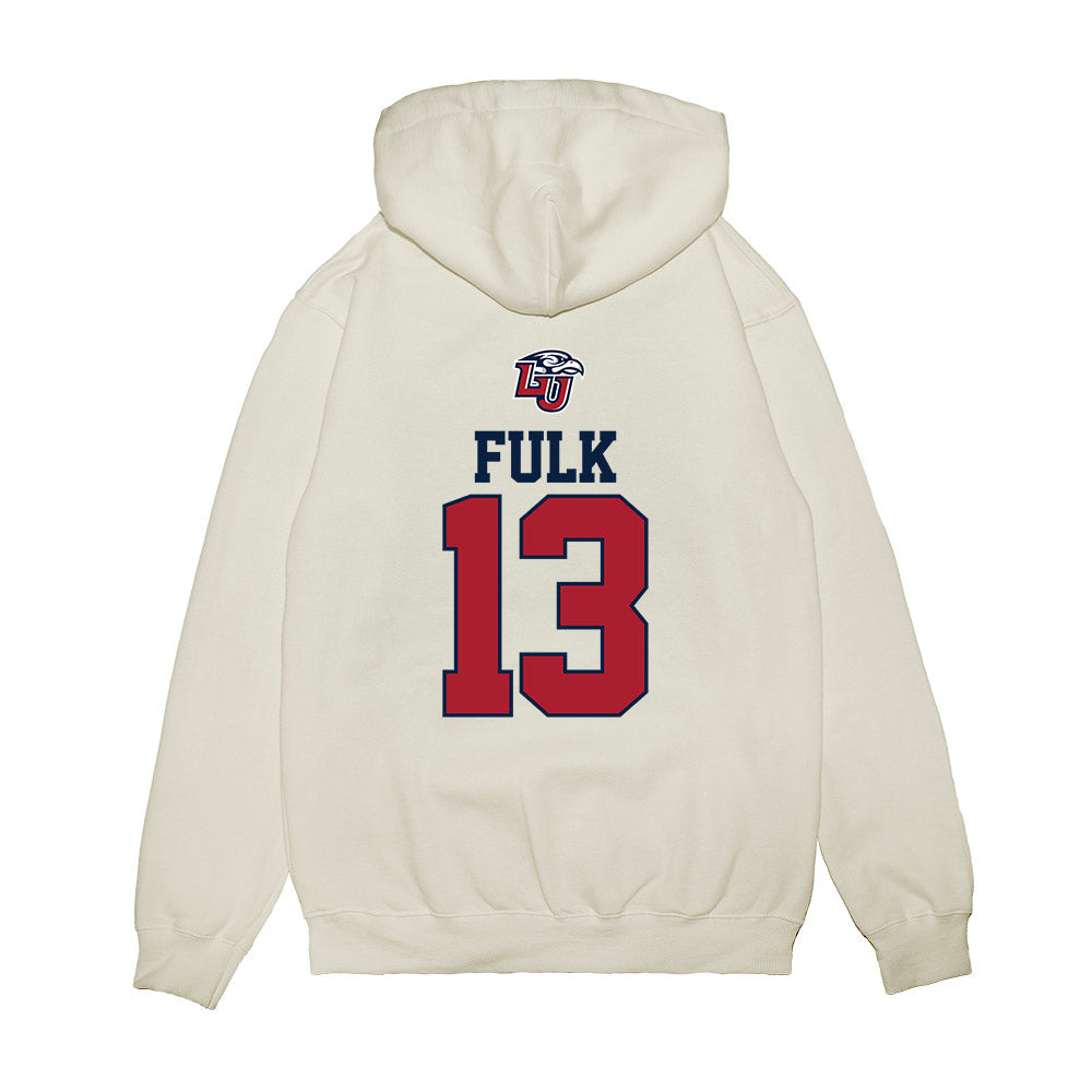 Liberty - NCAA Baseball : Anderson Fulk - USA Raglan Premium Hooded Sweatshirt-1