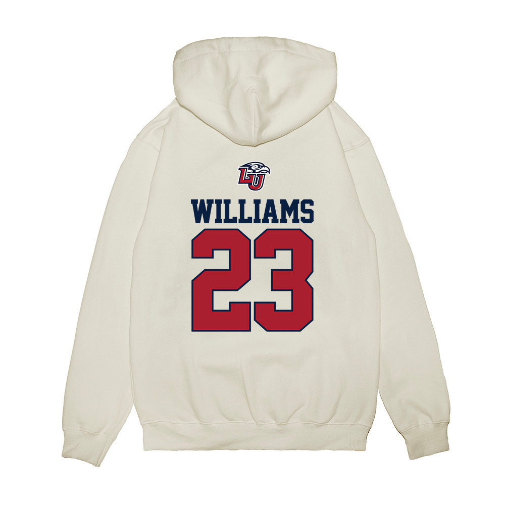 Liberty - NCAA Baseball : Kaleb Williams - USA Raglan Premium Hooded Sweatshirt-1
