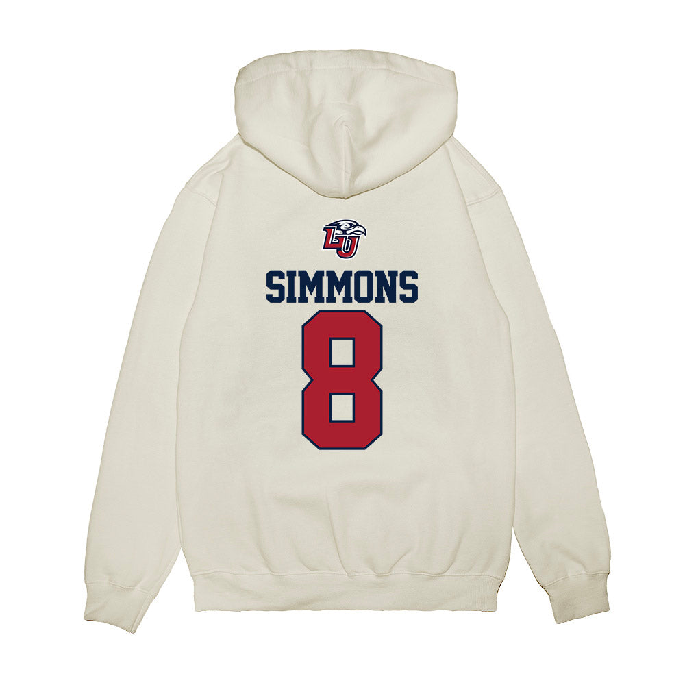 Liberty - NCAA Baseball : John Simmons - USA Raglan Premium Hooded Sweatshirt-1