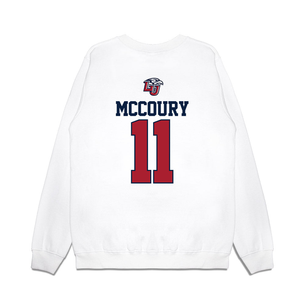 Liberty - NCAA Baseball : Xavier McCoury - USA Raglan Premium Crewneck Sweatshirt-1
