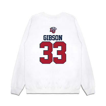 Liberty - NCAA Baseball : Michael Gibson - USA Raglan Premium Crewneck Sweatshirt-1