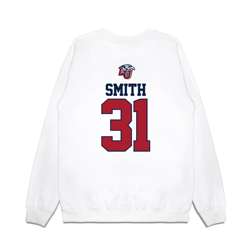 Liberty - NCAA Baseball : Kaleb Smith - USA Raglan Premium Crewneck Sweatshirt-1