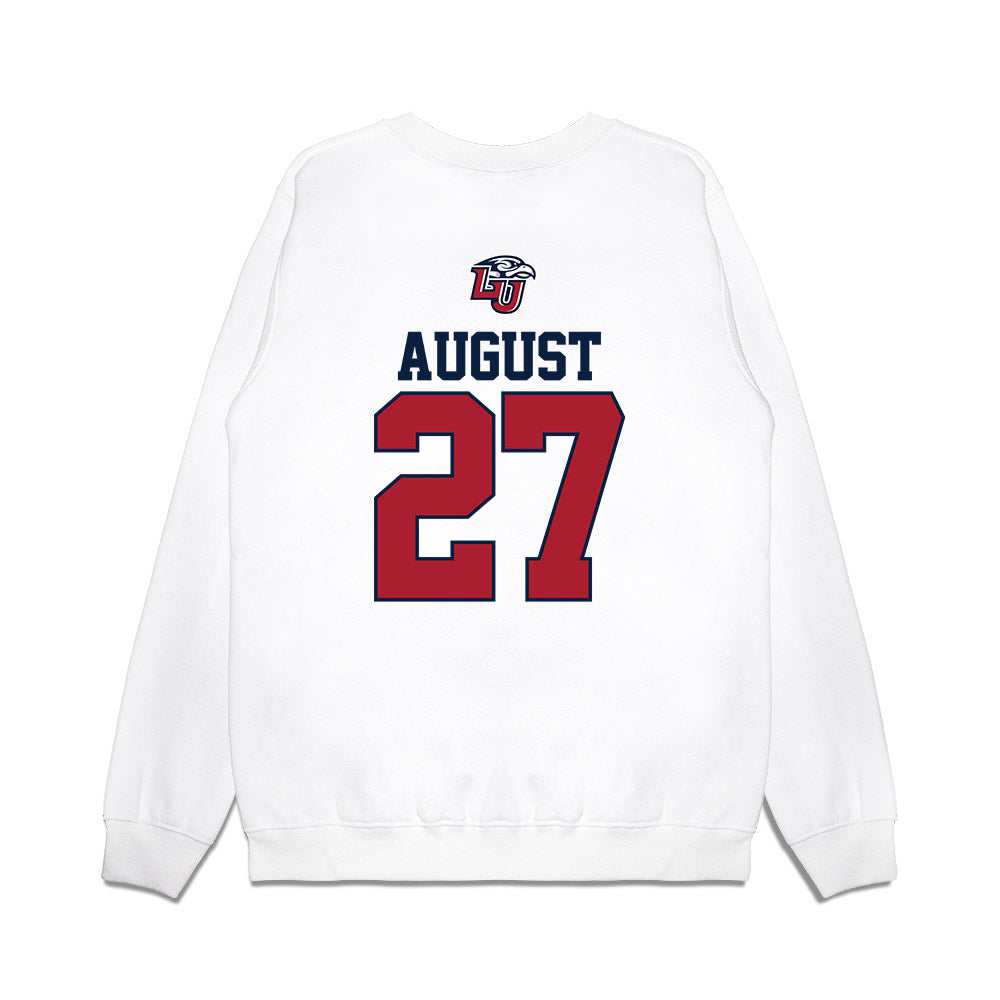 Liberty - NCAA Baseball : Tyler August - USA Raglan Premium Crewneck Sweatshirt-1