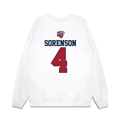 Liberty - NCAA Baseball : Jaxon Sorenson - USA Raglan Premium Crewneck Sweatshirt-1