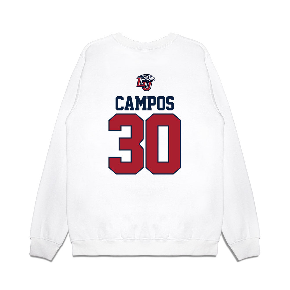 Liberty - NCAA Baseball : Joshua Campos - USA Raglan Premium Crewneck Sweatshirt-1