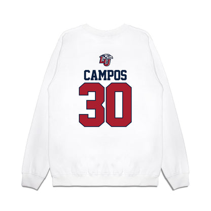 Liberty - NCAA Baseball : Joshua Campos - USA Raglan Premium Crewneck Sweatshirt-1