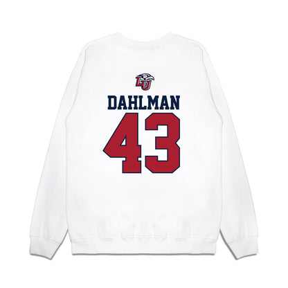 Liberty - NCAA Baseball : Brandon Dahlman - USA Raglan Premium Crewneck Sweatshirt-1