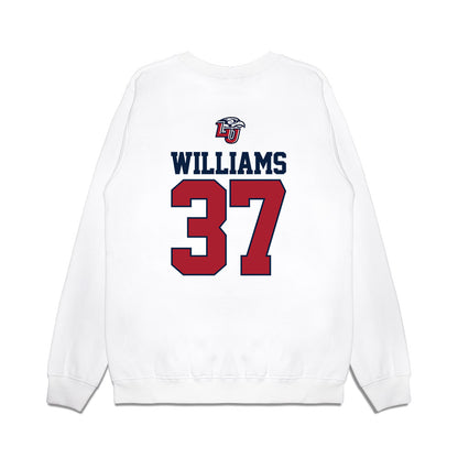Liberty - NCAA Baseball : Spencer Williams - USA Raglan Premium Crewneck Sweatshirt-1