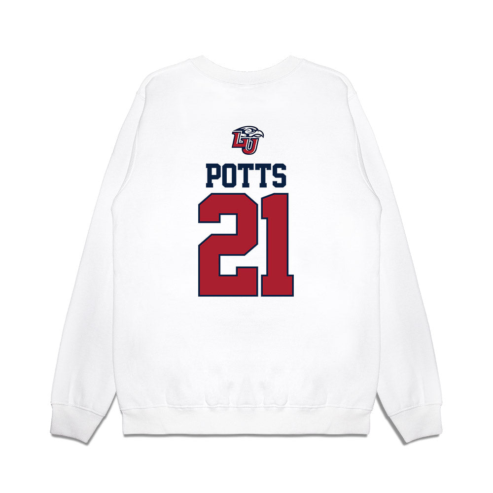 Liberty - NCAA Baseball : Jake Potts - USA Raglan Premium Crewneck Sweatshirt-1