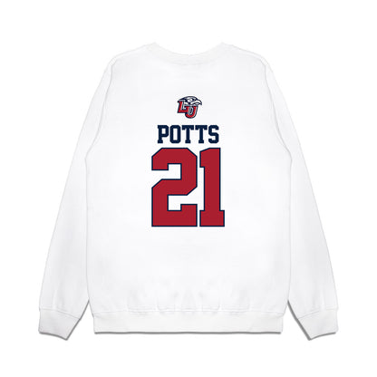 Liberty - NCAA Baseball : Jake Potts - USA Raglan Premium Crewneck Sweatshirt-1