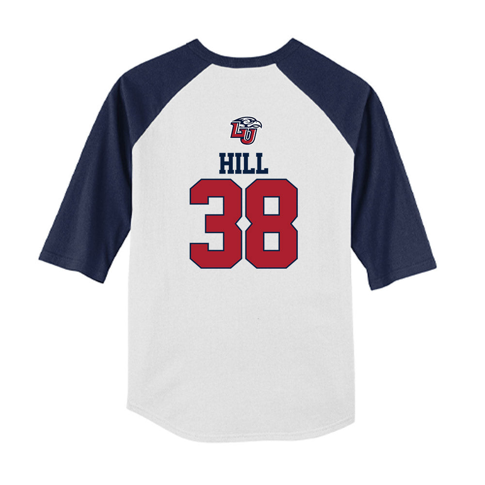 Liberty - NCAA Baseball : Brayden Hill - USA Raglan Youth Raglan T-Shirt-1