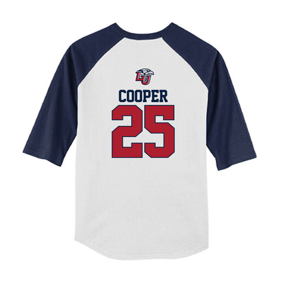 Liberty - NCAA Baseball : Trey Cooper - USA Raglan Youth Raglan T-Shirt-1