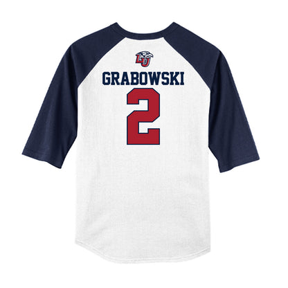Liberty - NCAA Baseball : Dylan Grabowski - USA Raglan Raglan Shirt-1