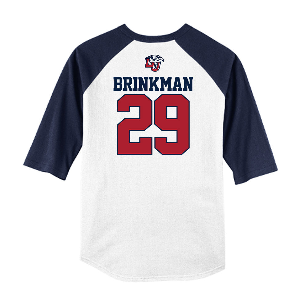Liberty - NCAA Baseball : Charlie Brinkman - USA Raglan Raglan Shirt-1