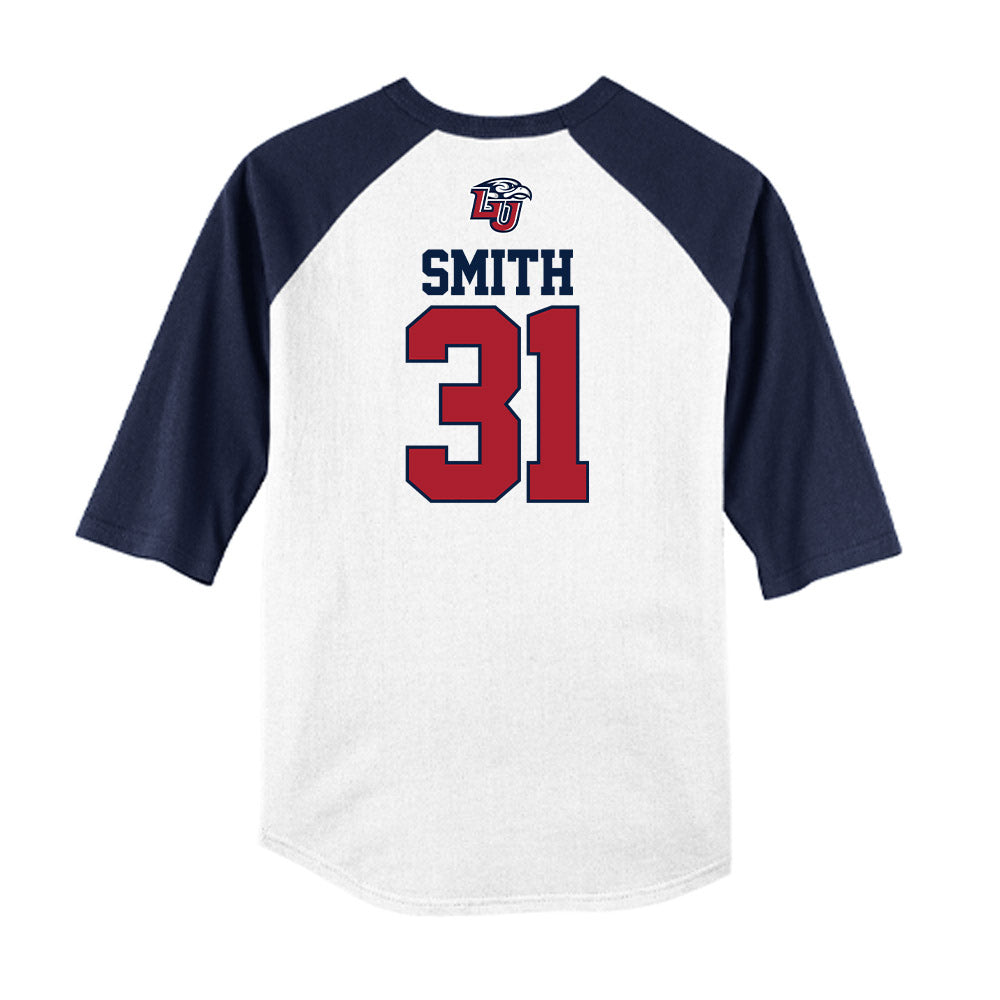 Liberty - NCAA Baseball : Kaleb Smith - USA Raglan Raglan Shirt-1