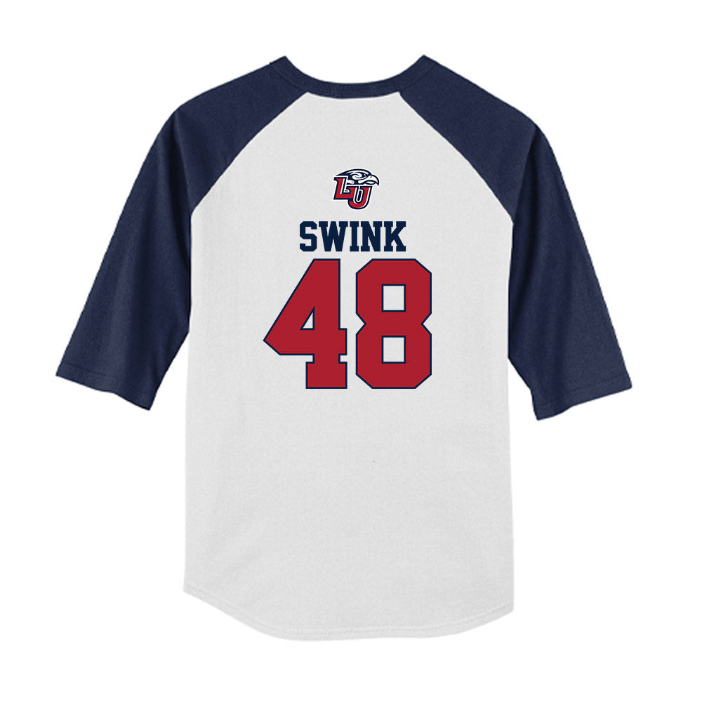 Liberty - NCAA Baseball : Josh Swink - USA Raglan Youth Raglan T-Shirt-1