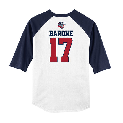Liberty - NCAA Baseball : Nick Barone - USA Raglan Raglan Shirt-1