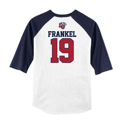 Liberty - NCAA Baseball : Jack Frankel - USA Raglan Raglan Shirt-1