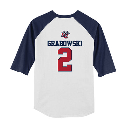 Liberty - NCAA Baseball : Dylan Grabowski - USA Raglan Youth Raglan T-Shirt-1