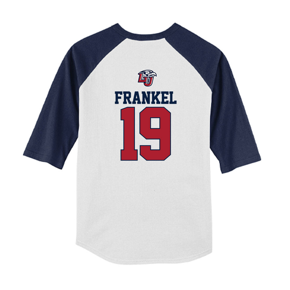 Liberty - NCAA Baseball : Jack Frankel - USA Raglan Youth Raglan T-Shirt-1