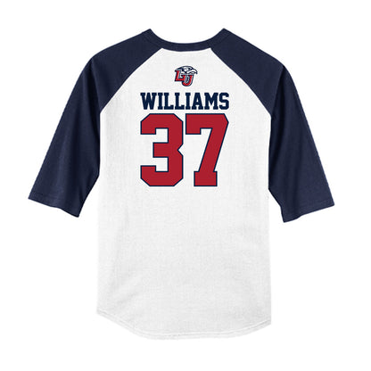 Liberty - NCAA Baseball : Spencer Williams - USA Raglan Raglan Shirt-1