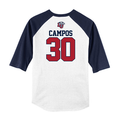 Liberty - NCAA Baseball : Joshua Campos - USA Raglan Raglan Shirt-1