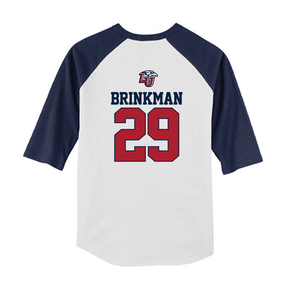 Liberty - NCAA Baseball : Charlie Brinkman - USA Raglan Youth Raglan T-Shirt-1