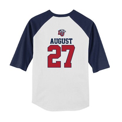 Liberty - NCAA Baseball : Tyler August - USA Raglan Youth Raglan T-Shirt-1