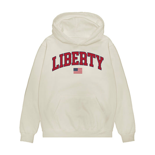 Liberty - NCAA Baseball : Ethan Barnes - USA Raglan Premium Hooded Sweatshirt-0