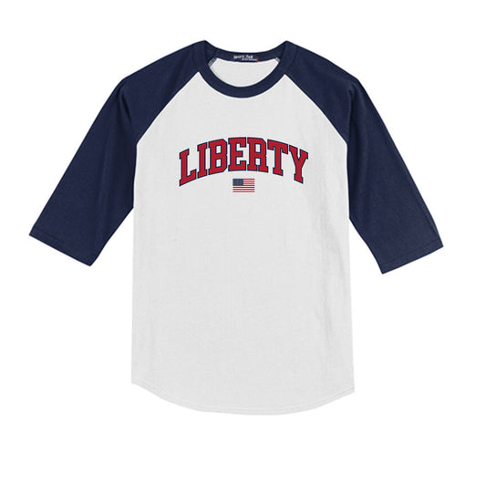 Liberty - NCAA Baseball : Tucker Moore - USA Raglan Youth Raglan T-Shirt-0