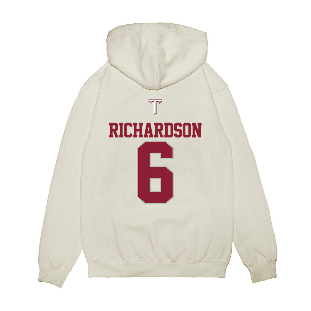 Troy - NCAA Baseball : Brady Richardson - USA Raglan Premium Hooded Sweatshirt-1