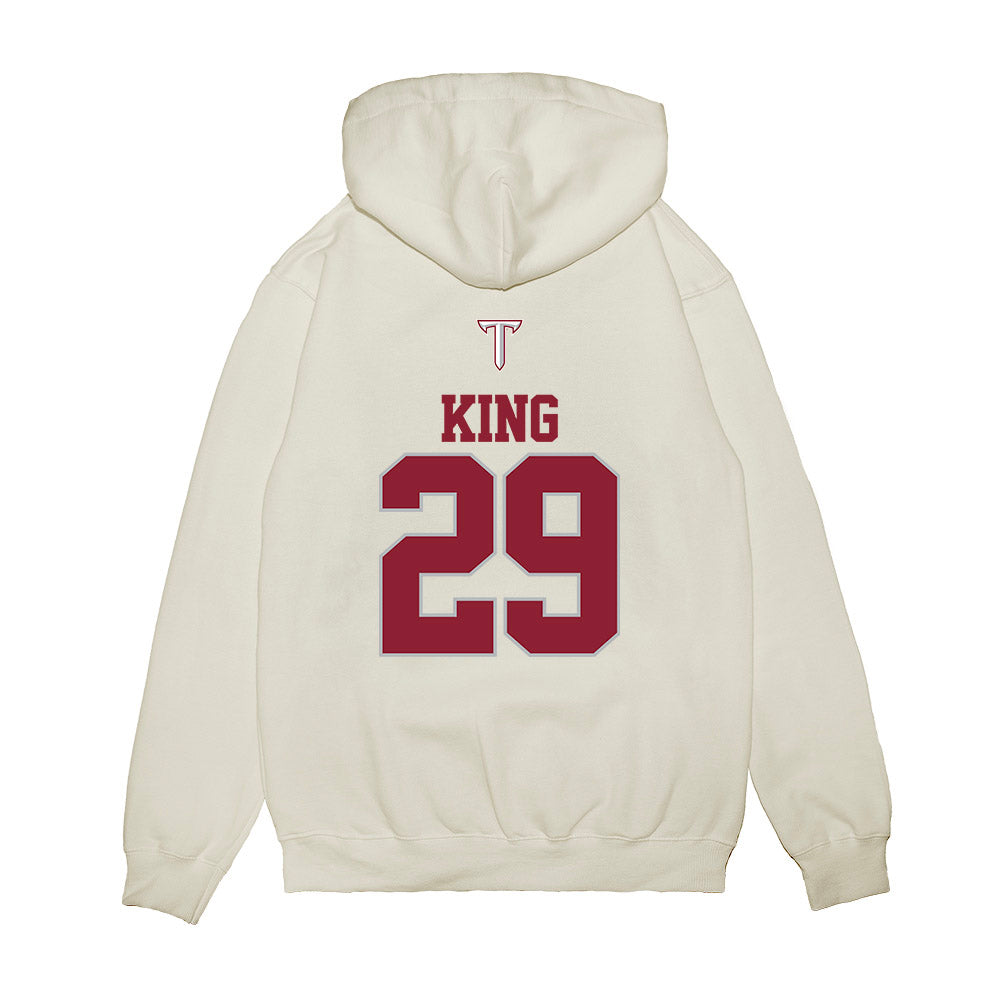 Troy - NCAA Baseball : Dylan King - USA Raglan Premium Hooded Sweatshirt-1