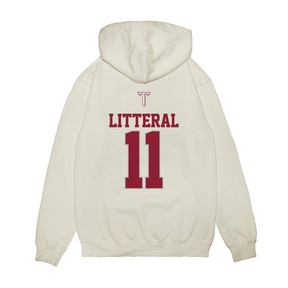 Troy - NCAA Baseball : Lucas Litteral - USA Raglan Premium Hooded Sweatshirt-1