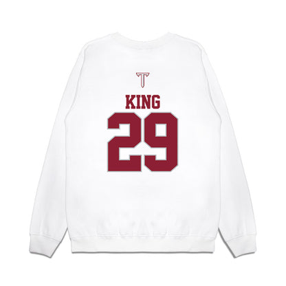 Troy - NCAA Baseball : Dylan King - USA Raglan Premium Crewneck Sweatshirt-1